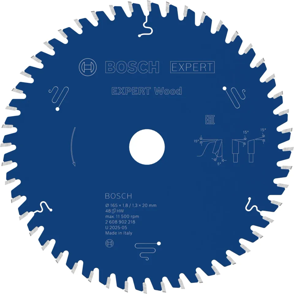 Bosch Expert Wood lama circolare 165x20 mm T48 legno