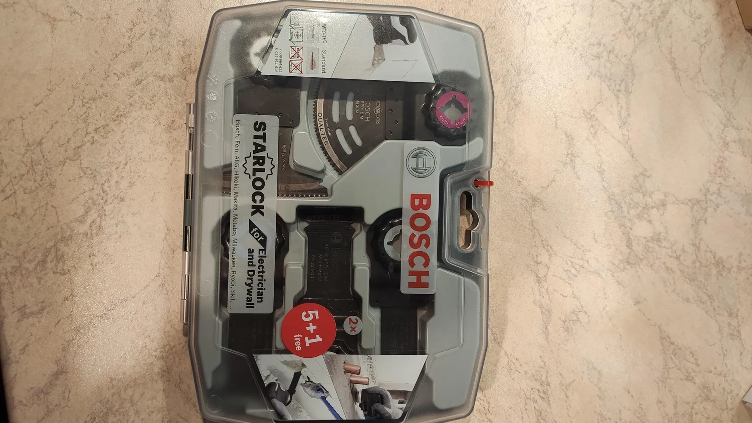 Bosch Expert Starlock set lame multifunzione 6 pz multimateriale