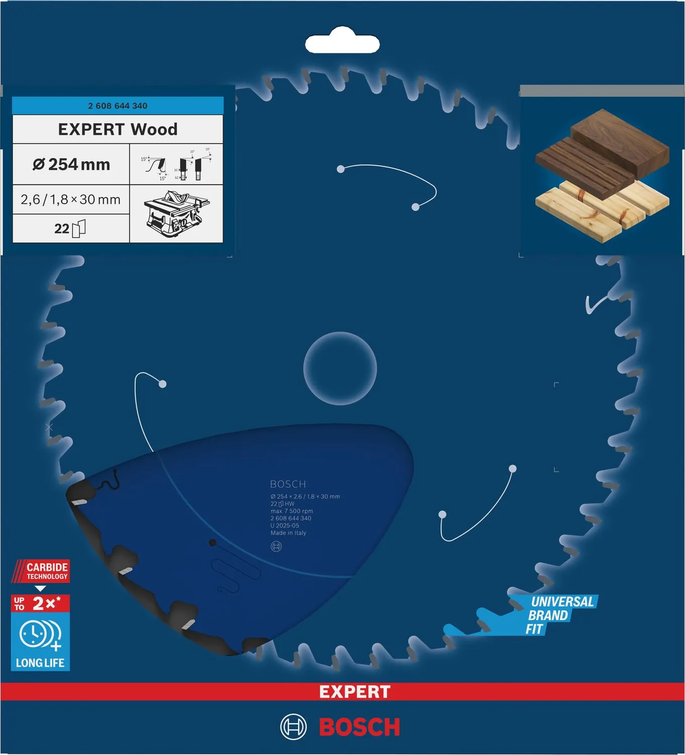 Bosch Expert for Wood lama circolare per seghe da banco per legno