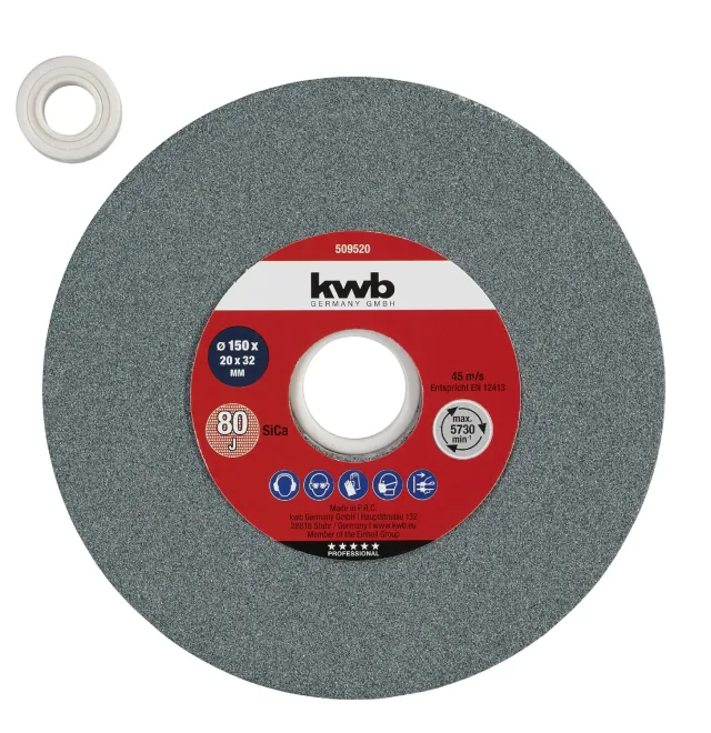 KWB 5095-20 rotella 150x20 mm carburo di silicio grana 80