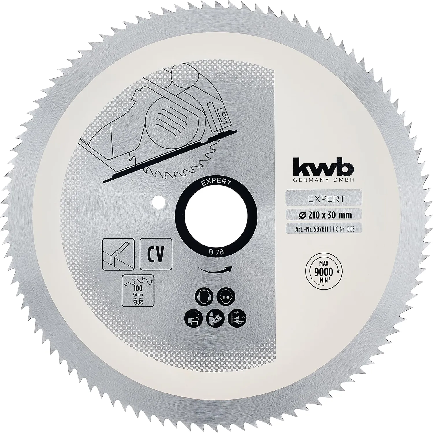 KWB Lama Circolare 160 x 16 mm 110 Denti per Legno