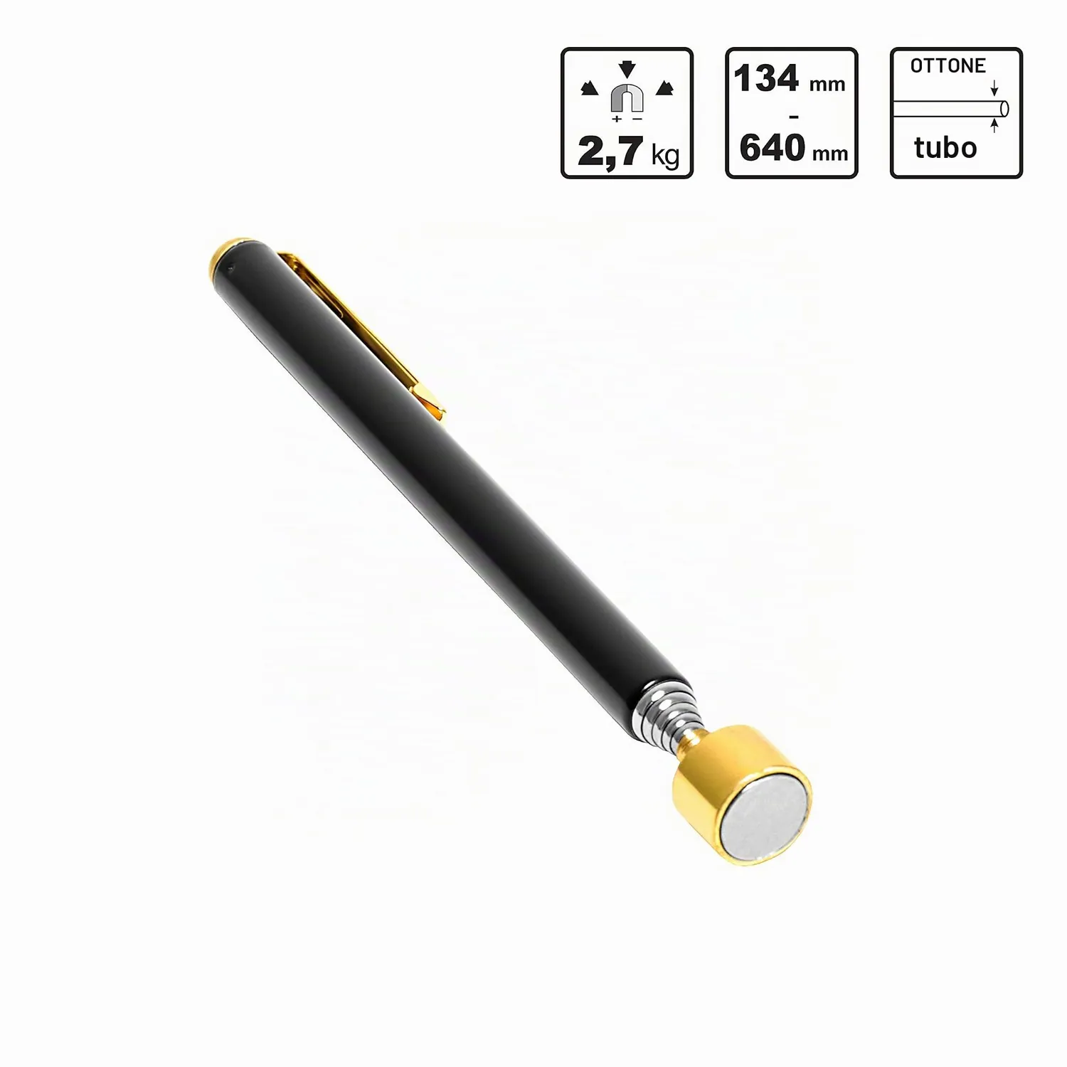 S&R penna magnetica telescopica 134-640 mm 2,7 kg