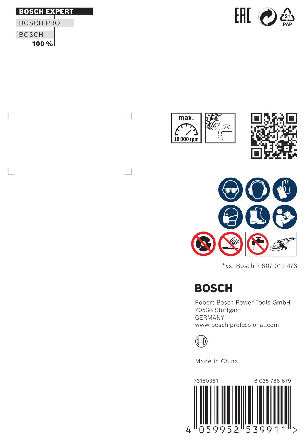 Bosch Expert Hard Ceramic Disco Diamantato 85mm X-Lock Gres