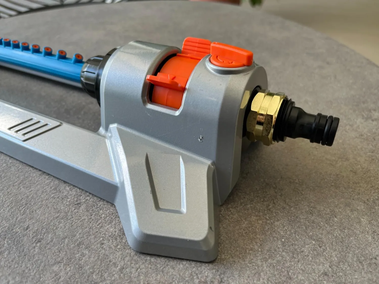 Grüntek irrigatore oscillante giardino metallo grigio 352 mq