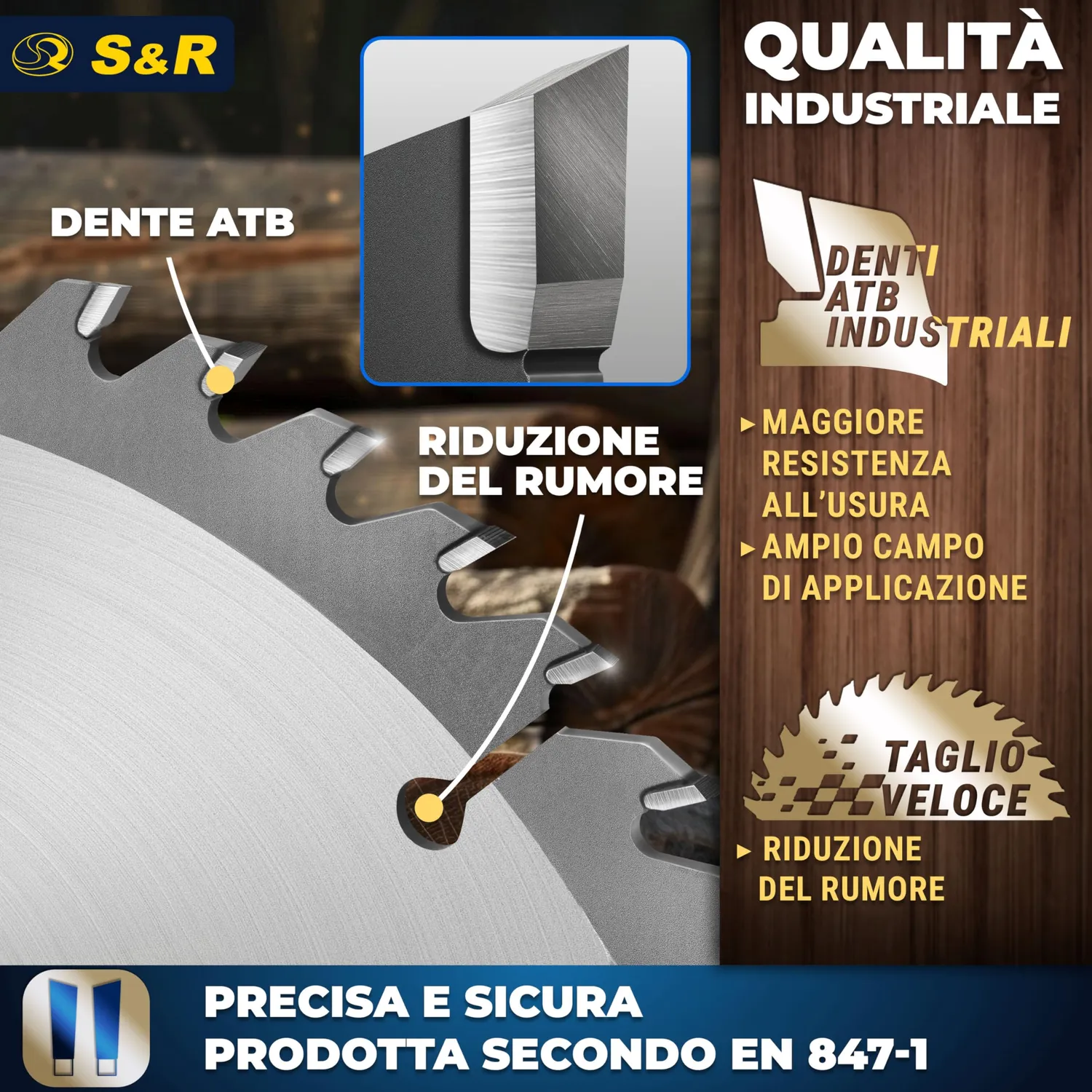 S&R Meister Wood 160x20 lama circolare legno 48 denti taglio fine