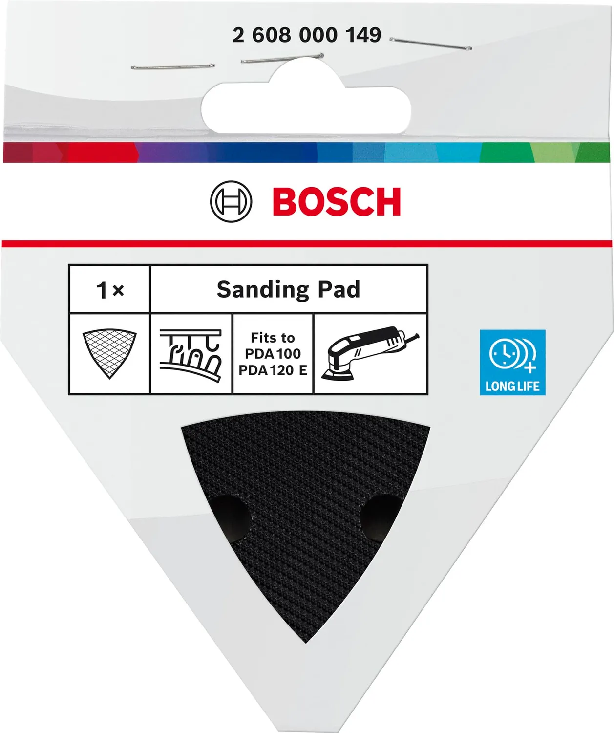 Bosch 2608000149 piastra levigatura delta velcro termoresistente