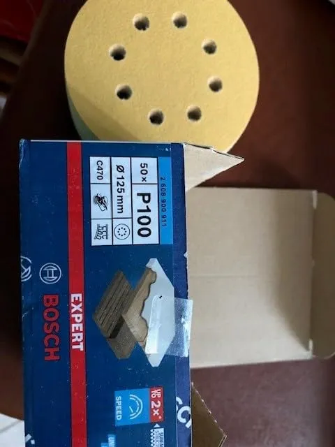 Bosch Expert C470 carta abrasiva 125 mm grana 40 50 pezzi