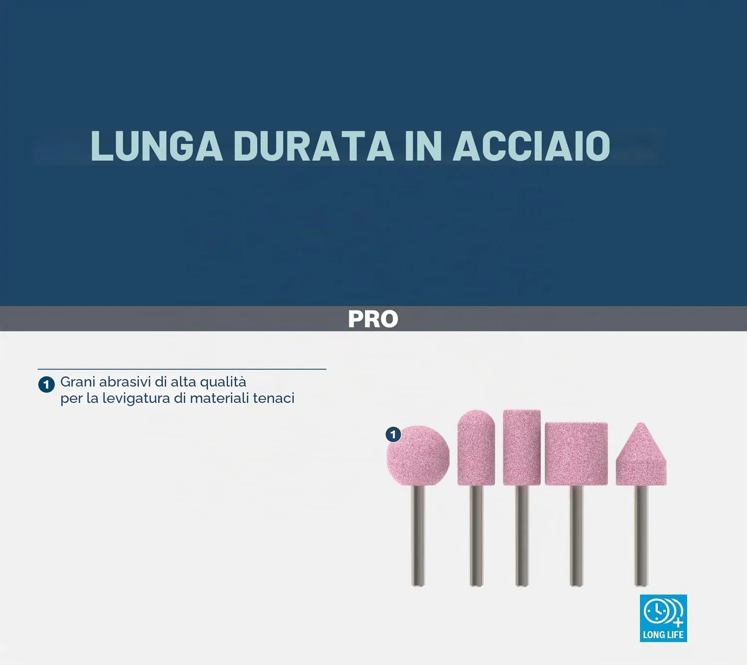 Bosch PRO Steel mola a gambo Ø 15-25 mm 5 pz per acciaio