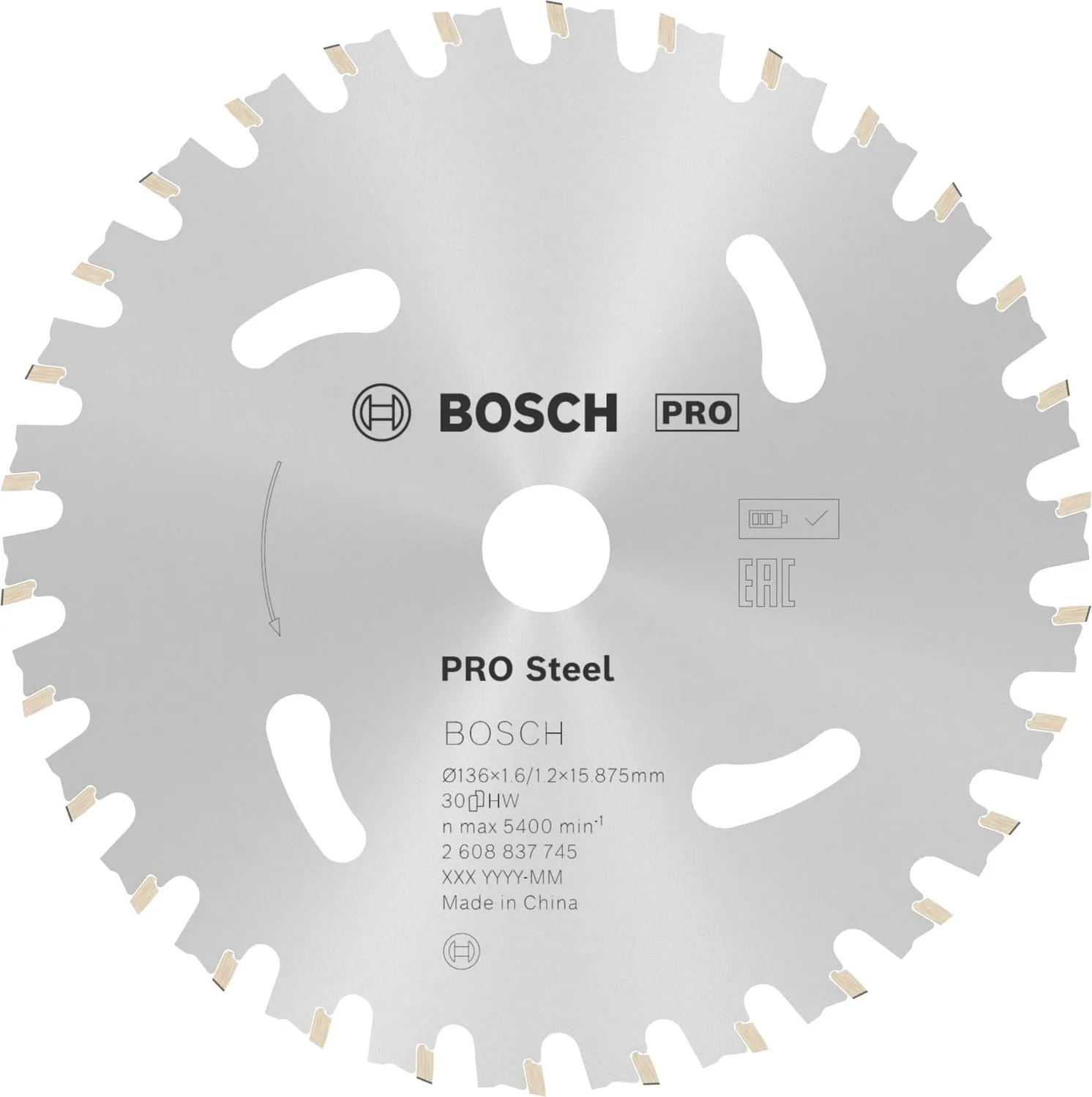 Bosch Expert Standard for Steel lama circolare 160 mm 36 denti
