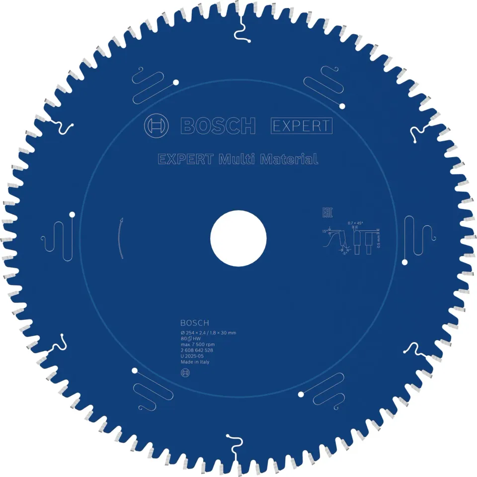 Bosch Expert Multi Material lama circolare 254x30 mm 80 denti