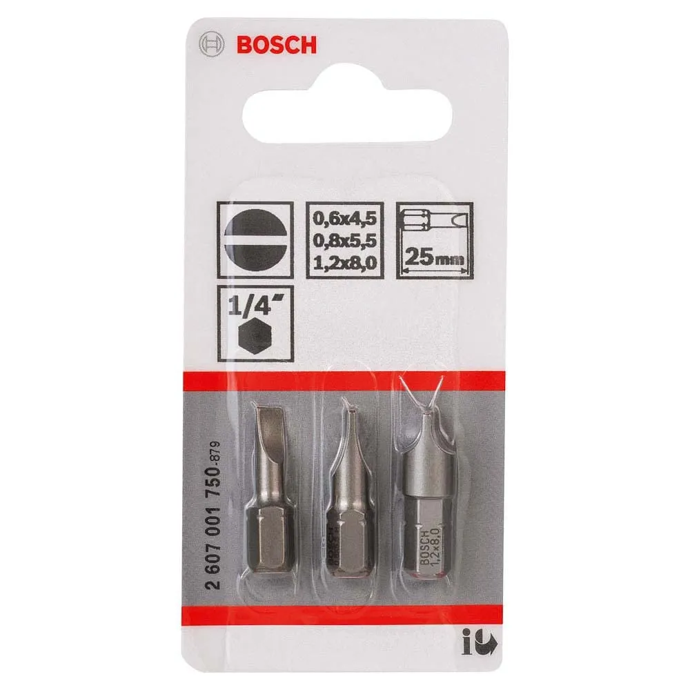 Bosch 2607001749 set bit doppie 3 pz avvitatura