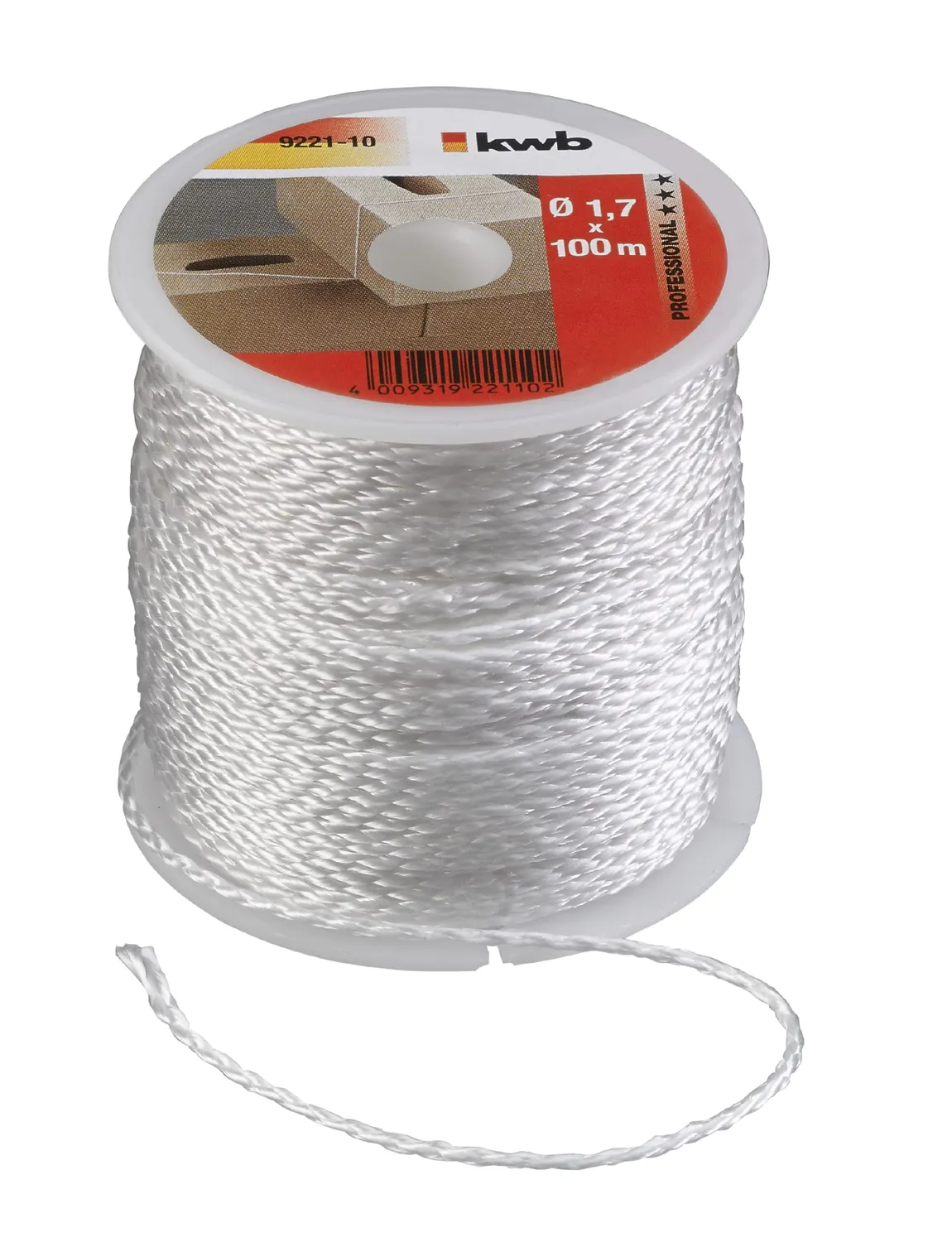 KWB filo da muratore 100 m x 1,2 mm rosso nylon