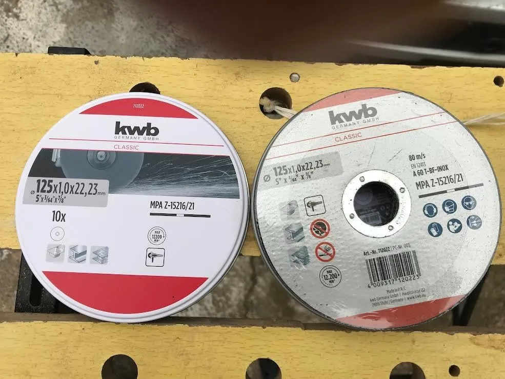 KWB Disco da Taglio Inox 125x1 mm per Acciaio e Lamiere