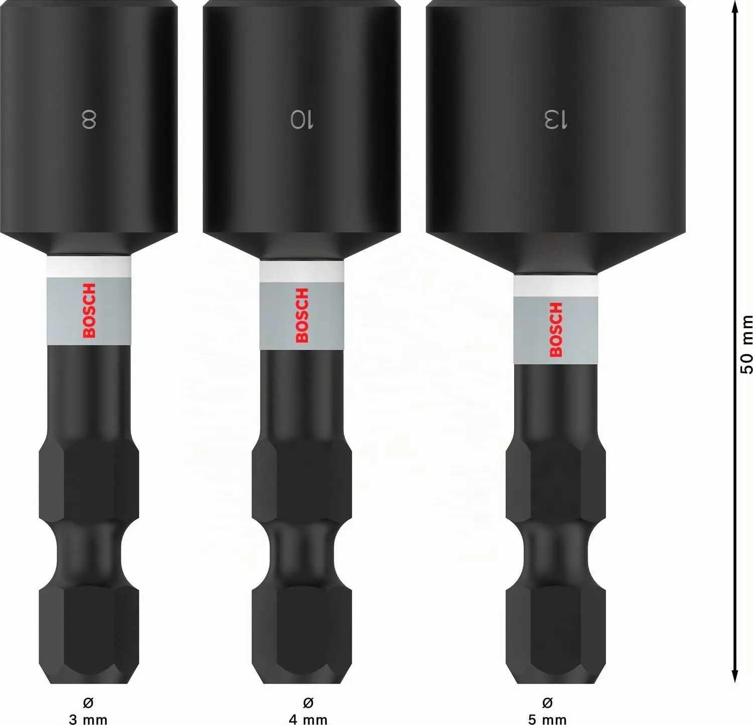 Bosch Expert PRO Impact bussola 8-10-13 mm 3 pezzi