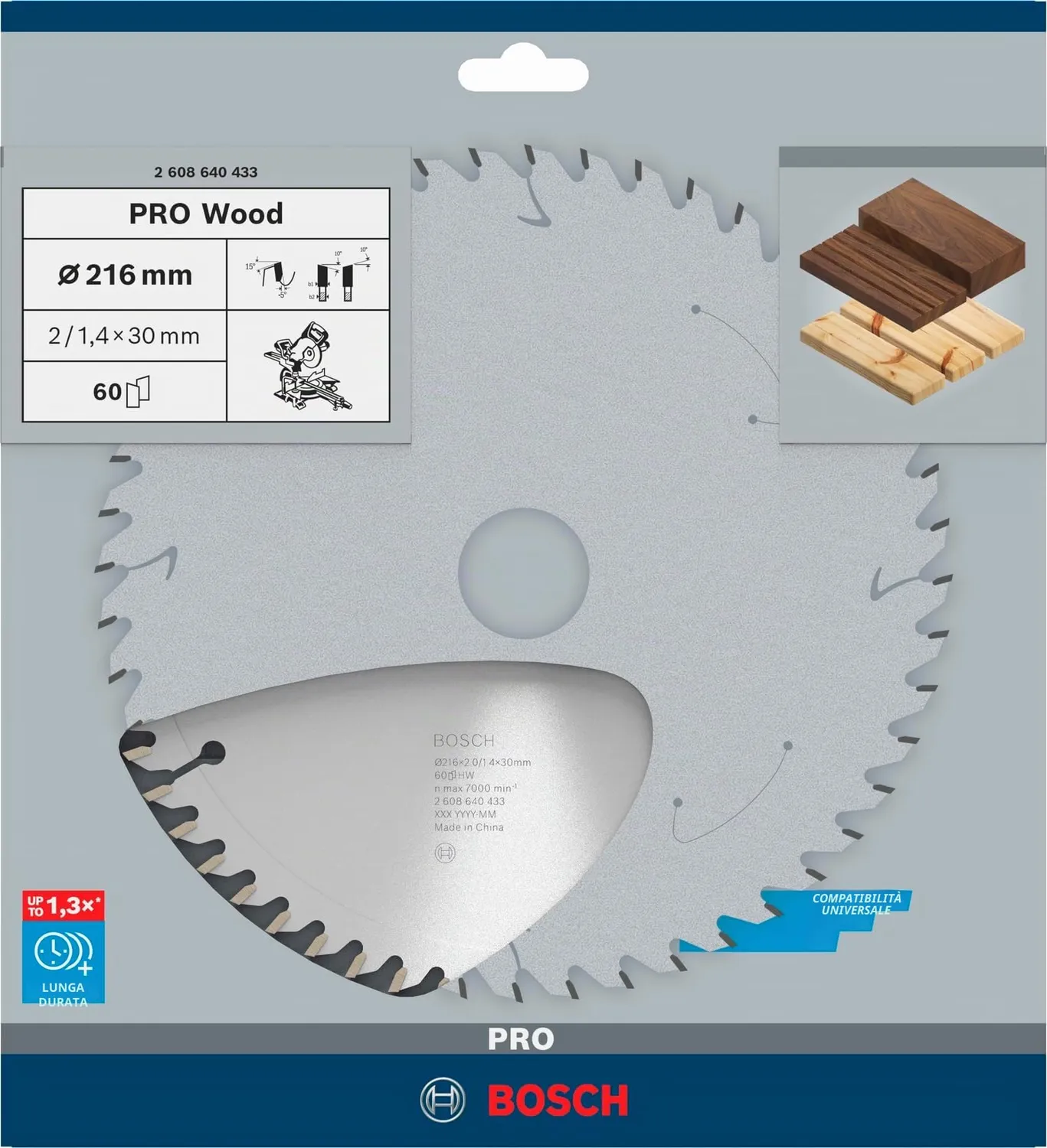 Bosch Expert PRO Wood Lama Troncatrice 305x30 60 Denti Legno