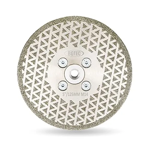 BGTEC disco diamantato 125 mm attacco M14 grana 40/50