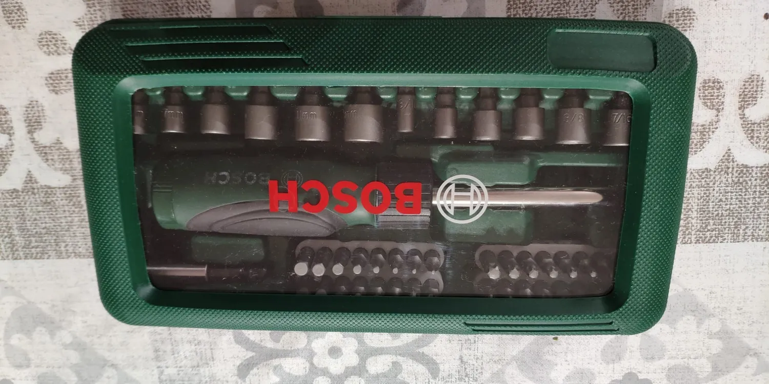 Bosch 2607019504 set bit avvitamento 46 pezzi verde