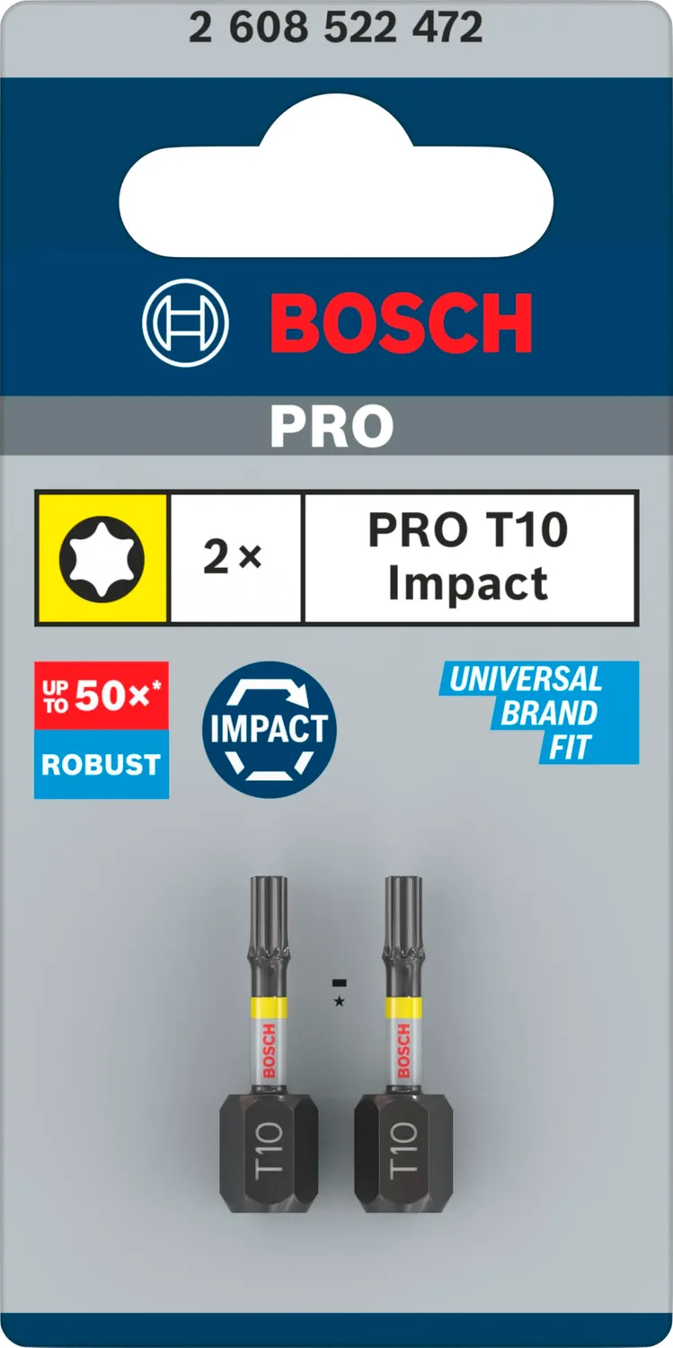 Bosch Expert Bit Impact Control PH 50 mm Codolo Esagonale Set 3pz