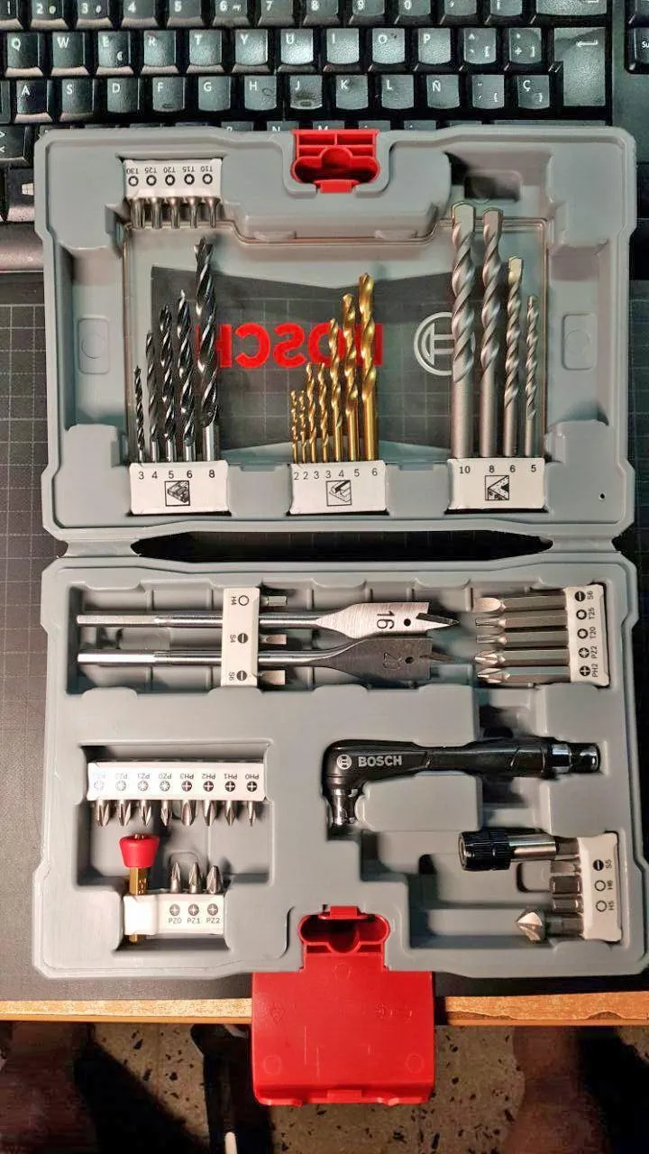 Bosch Expert X-Line set punte e bit 49pz legno metallo cemento