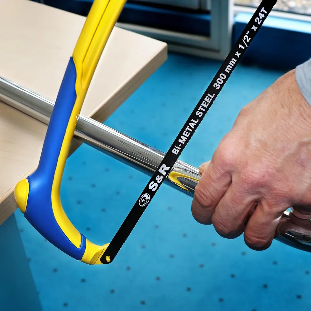 S&R Seghetto Arco Metallo 300 mm lama bimetallica 24 TPI