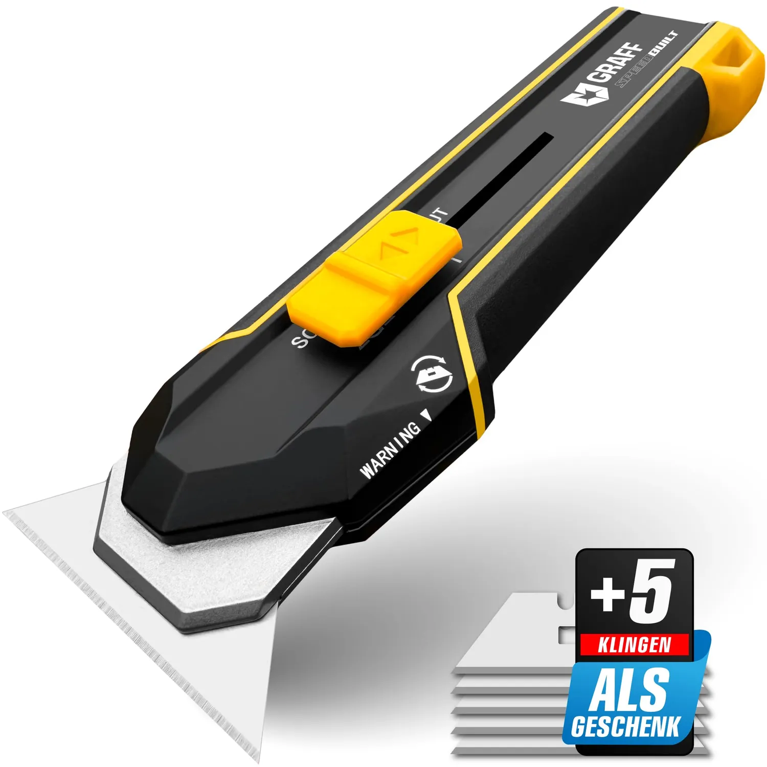 Graff taglierino 9mm alluminio con 10 lame SK5 spezzabili