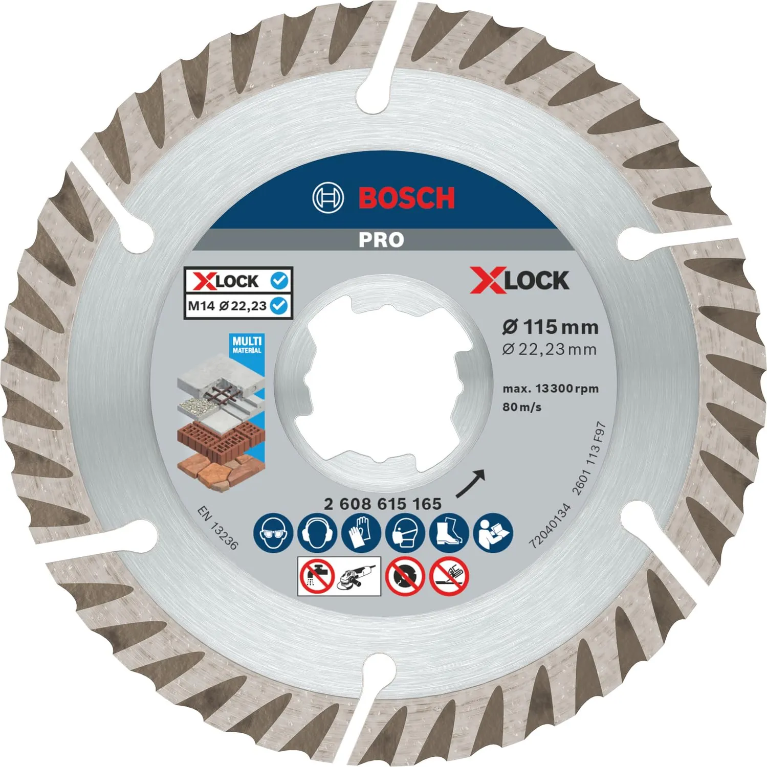 Bosch Standard disco diamantato Universal 125 mm X-Lock