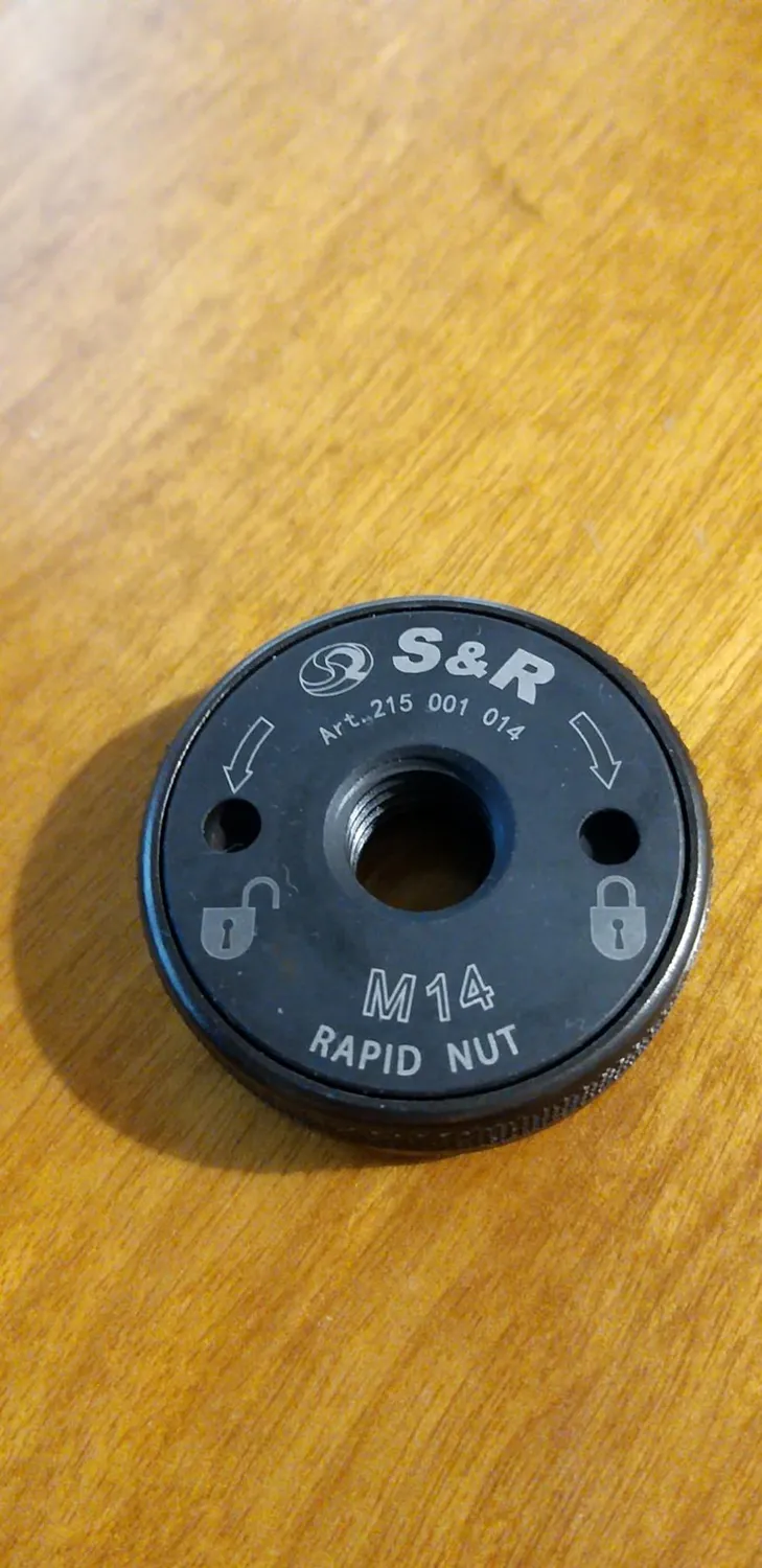 S&R dado flangia serraggio rapido M14 smerigliatrice 46 mm