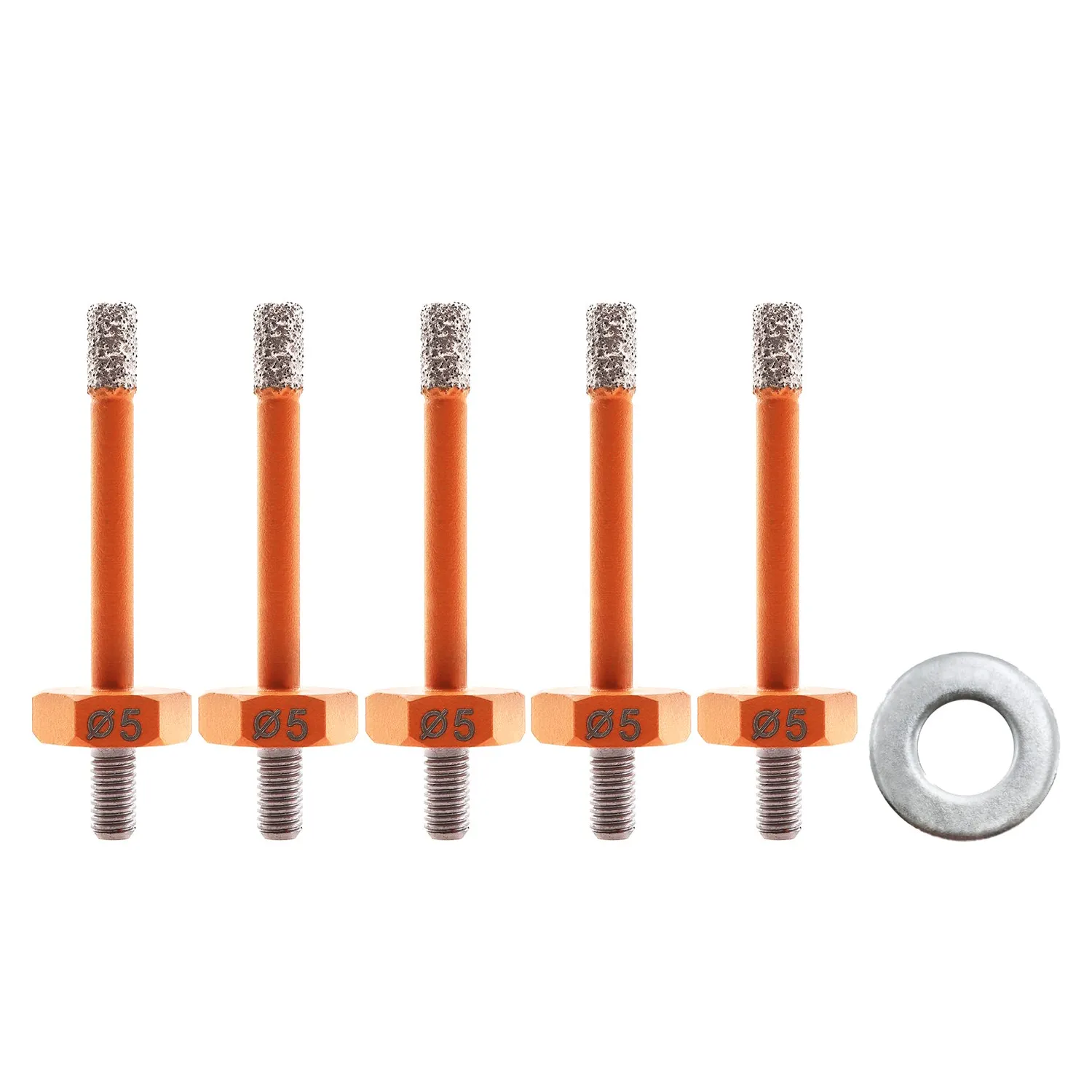 BGTEC Punta diamantata 6 mm M5 per gres 2 pz