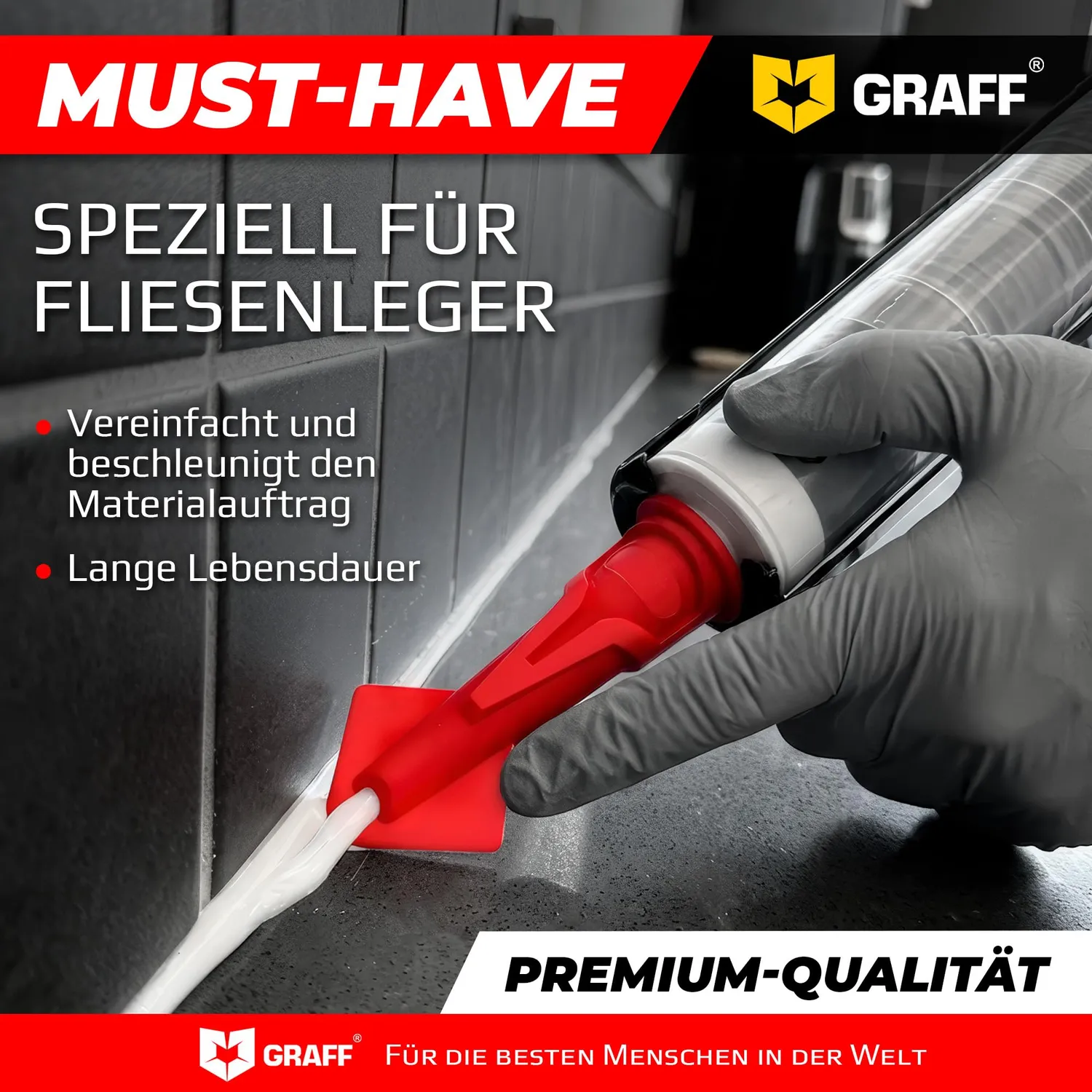 Graff set beccucci silicone R5 R10 lisciatore fughe 2 in 1