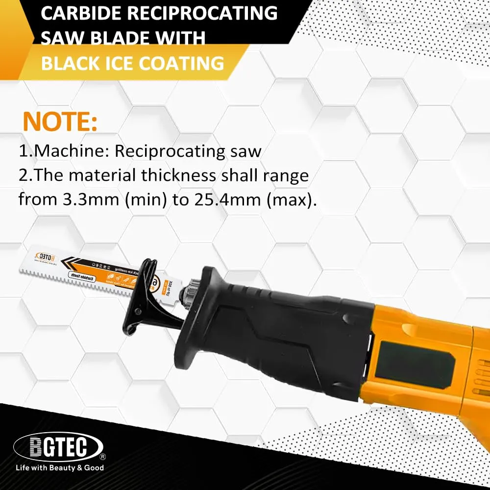 BGTEC lame gattuccio metallo 152mm 4 pezzi carburo