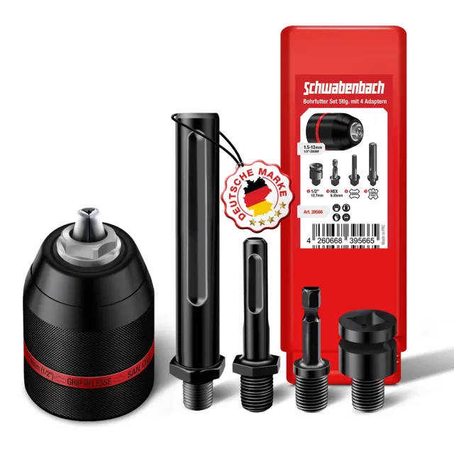 Schwabenbach Mandrino Autoserrante 1,5-13 mm Set 5 Pezzi