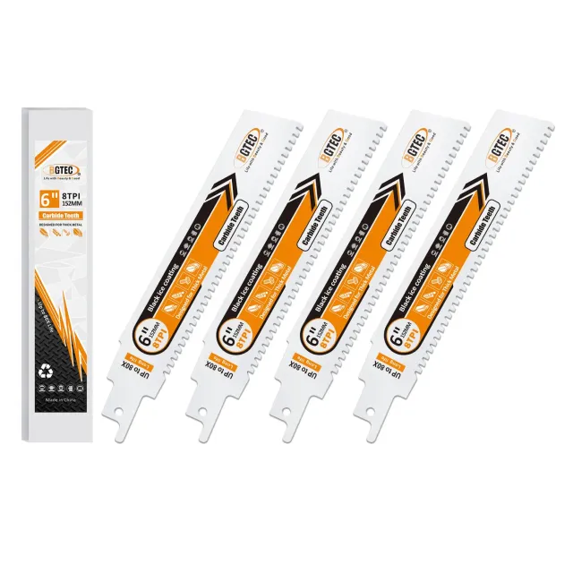 BGTEC lame gattuccio metallo 152mm 4 pezzi carburo