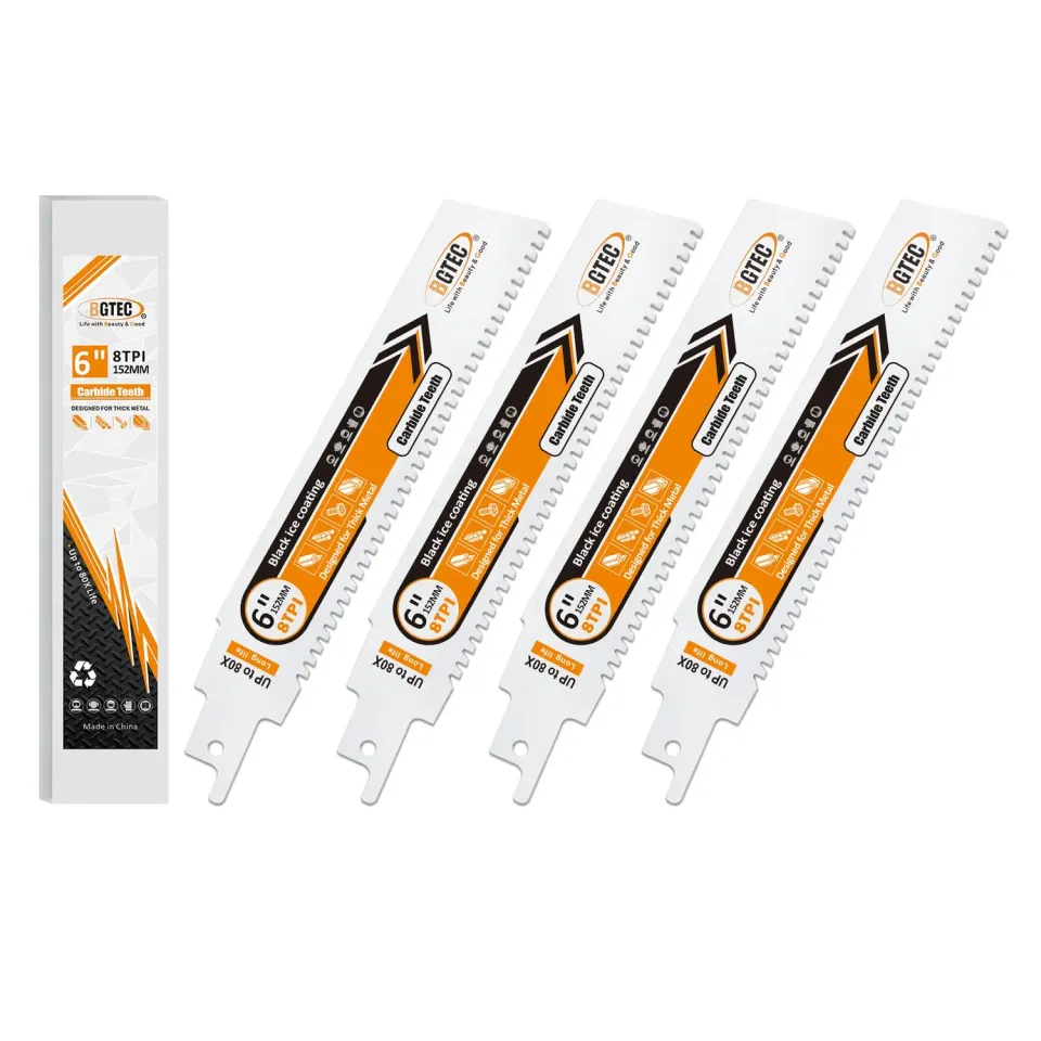 BGTEC lame gattuccio metallo 152mm 4 pezzi carburo