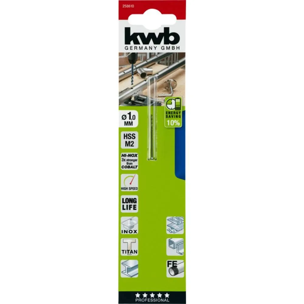 KWB AKKU-TOP HI-NOX Punta Metallo 1,0 mm Inox