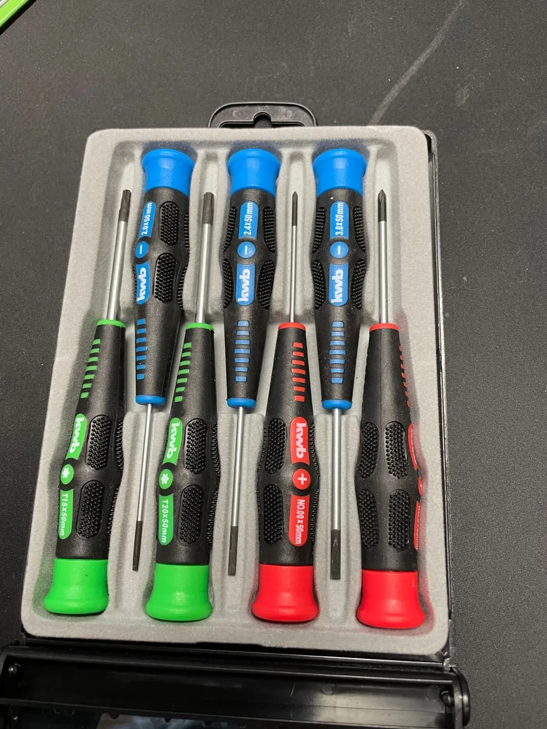KWB set 7 cacciaviti 146200 taglio croce valigetta