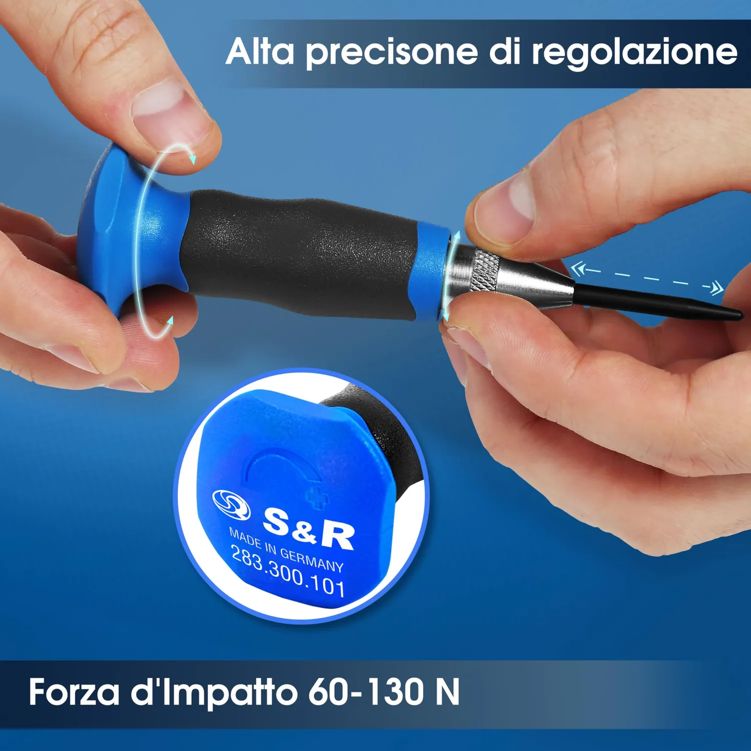 S&R bulino automatico punzone centrale 60-130N con ricambio
