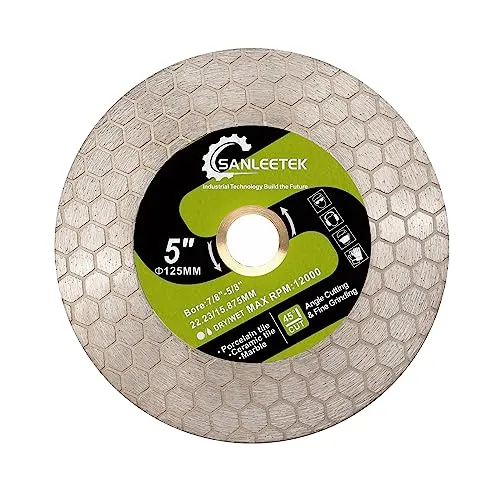 SANLEETEK Disco Diamantato 125mm per Gres Porcellanato