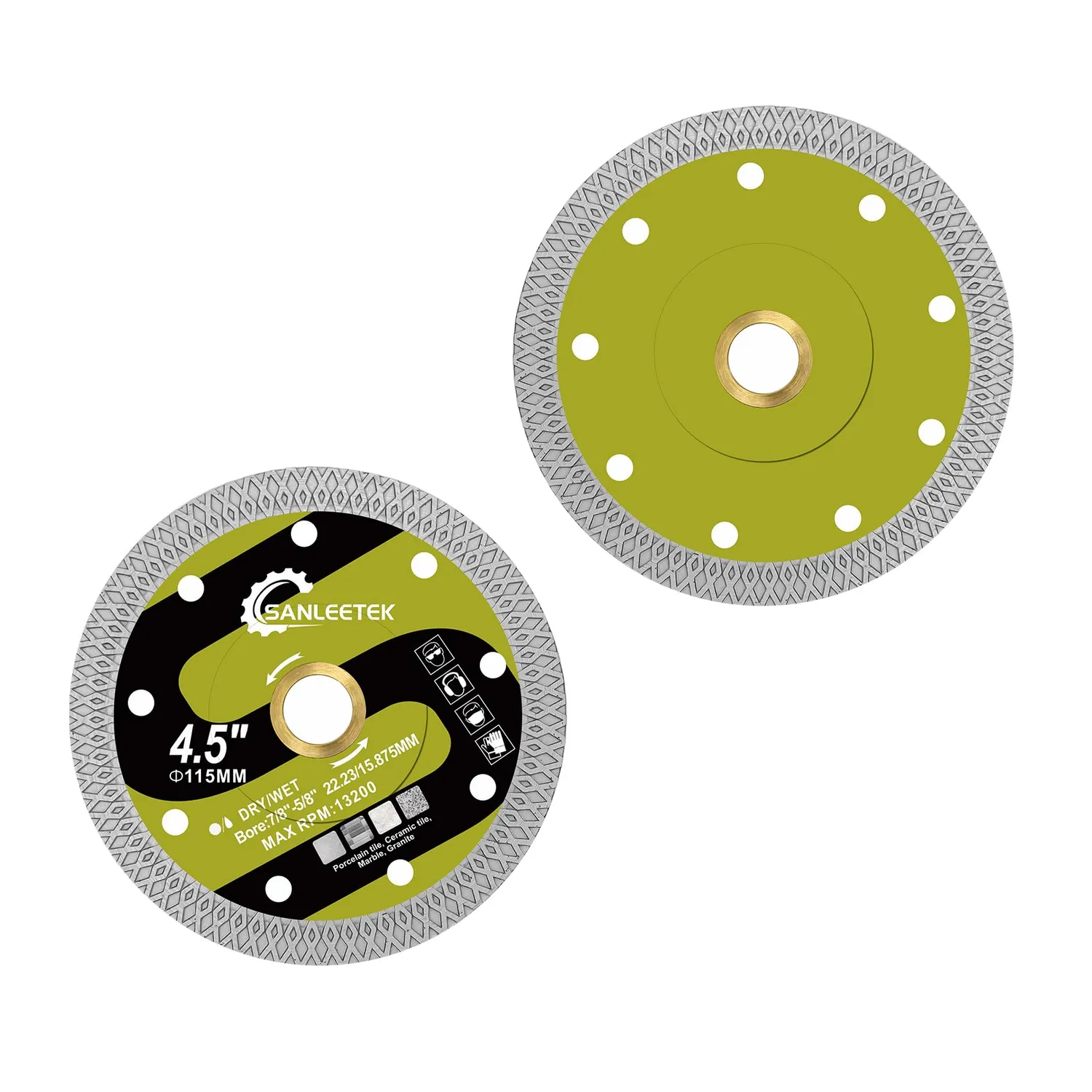 Sanleetek disco diamantato 125mm X Mesh per gres