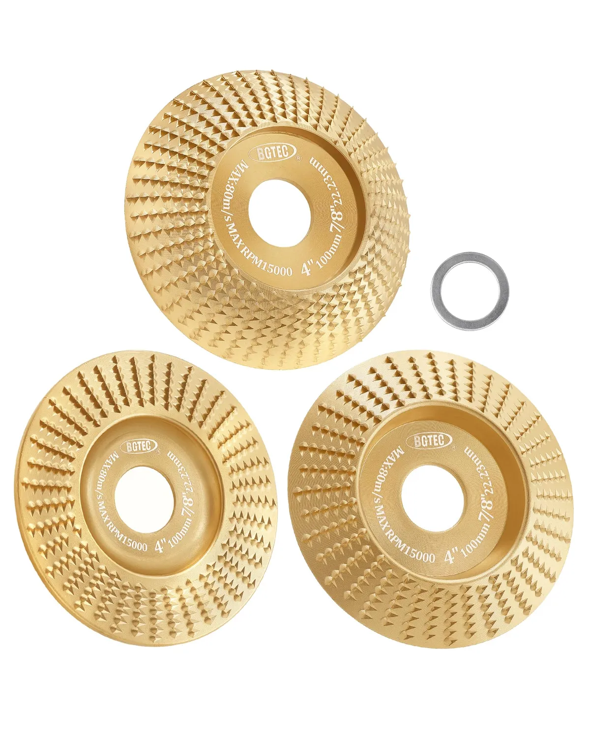 BGTEC dischi raspa legno 100+75 mm 5 pezzi