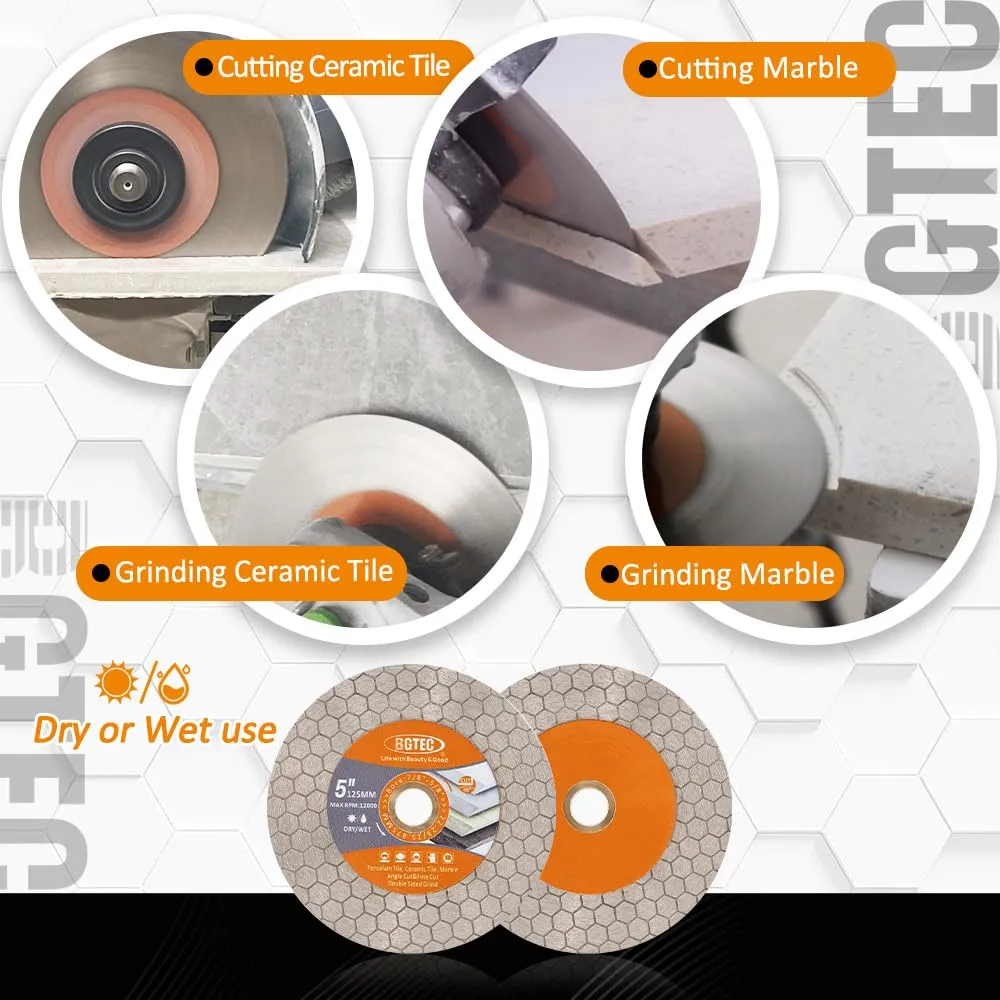 BGTEC disco diamantato 105 mm piastrelle ceramica