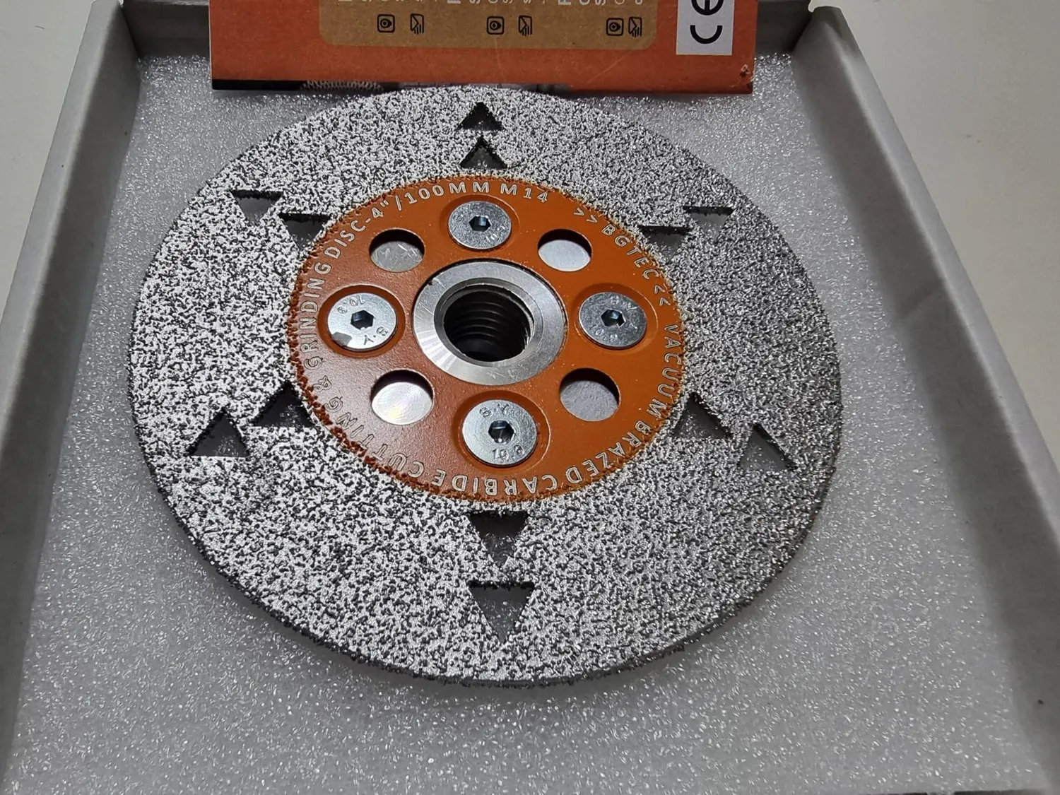 BGTEC lama legno 125 mm M14 doppio lato carburo