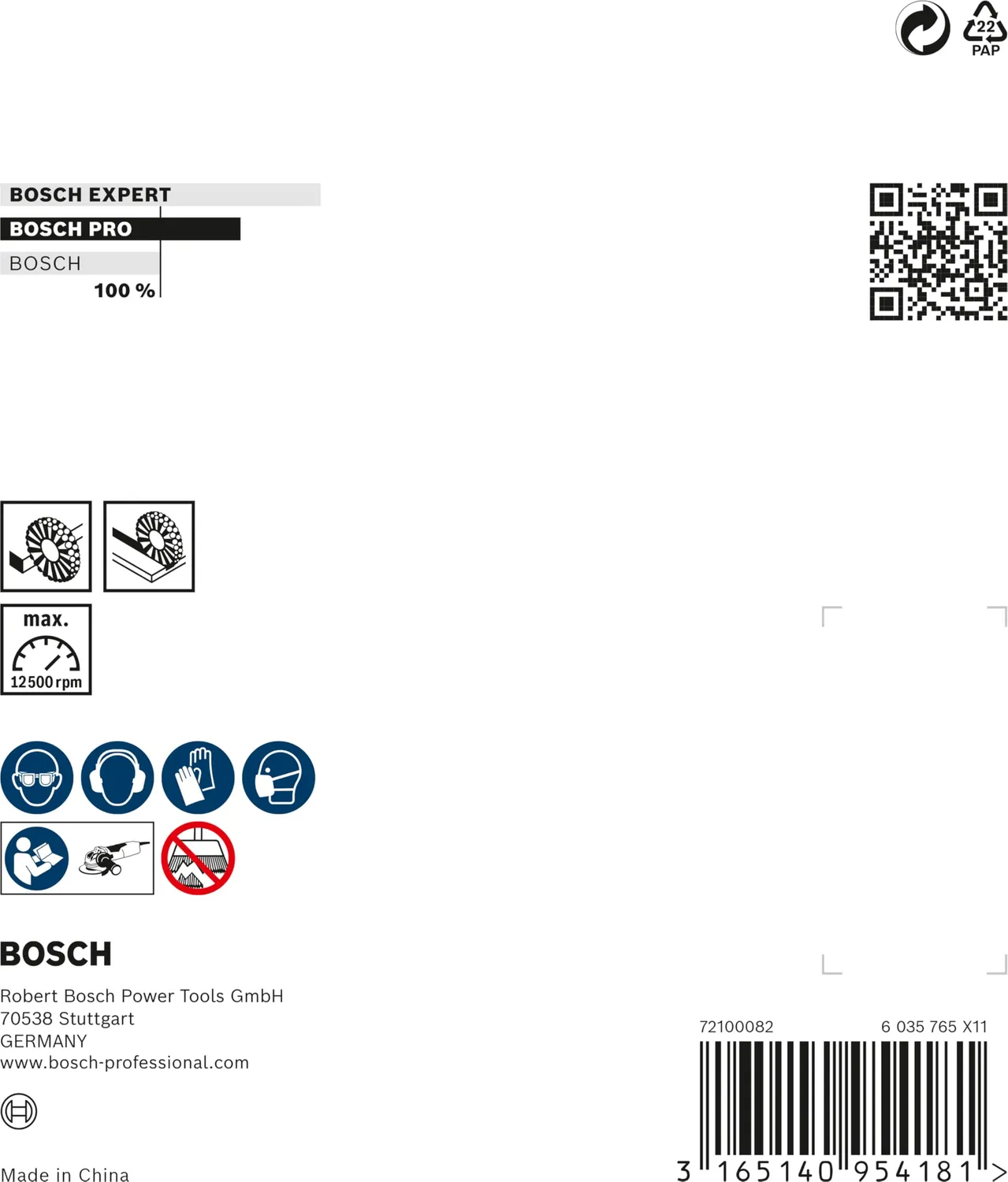 Bosch Expert spazzola tazza X-Lock 115 mm filo intrecciato metallo