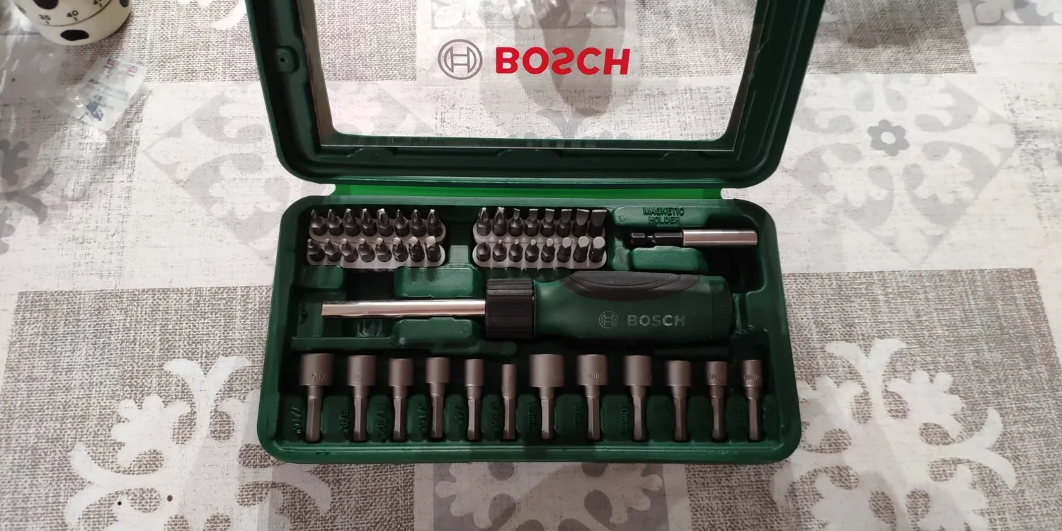 Bosch 2607019504 set bit avvitamento 46 pezzi verde