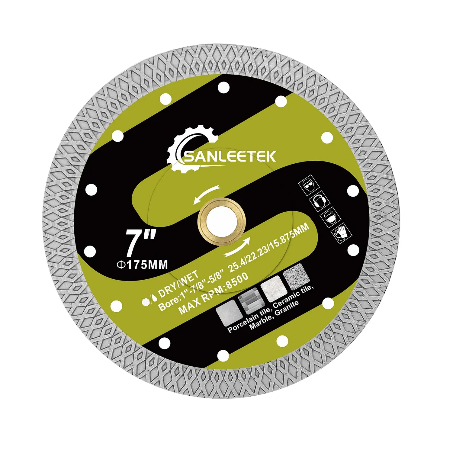 Sanleetek disco diamantato 125mm X Mesh per gres