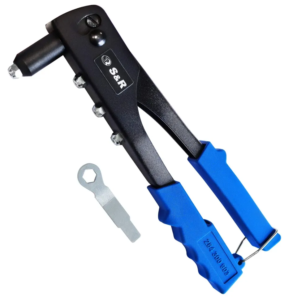 S&R Rivettatrice Manuale Professionale pinza rivetti testina lunga