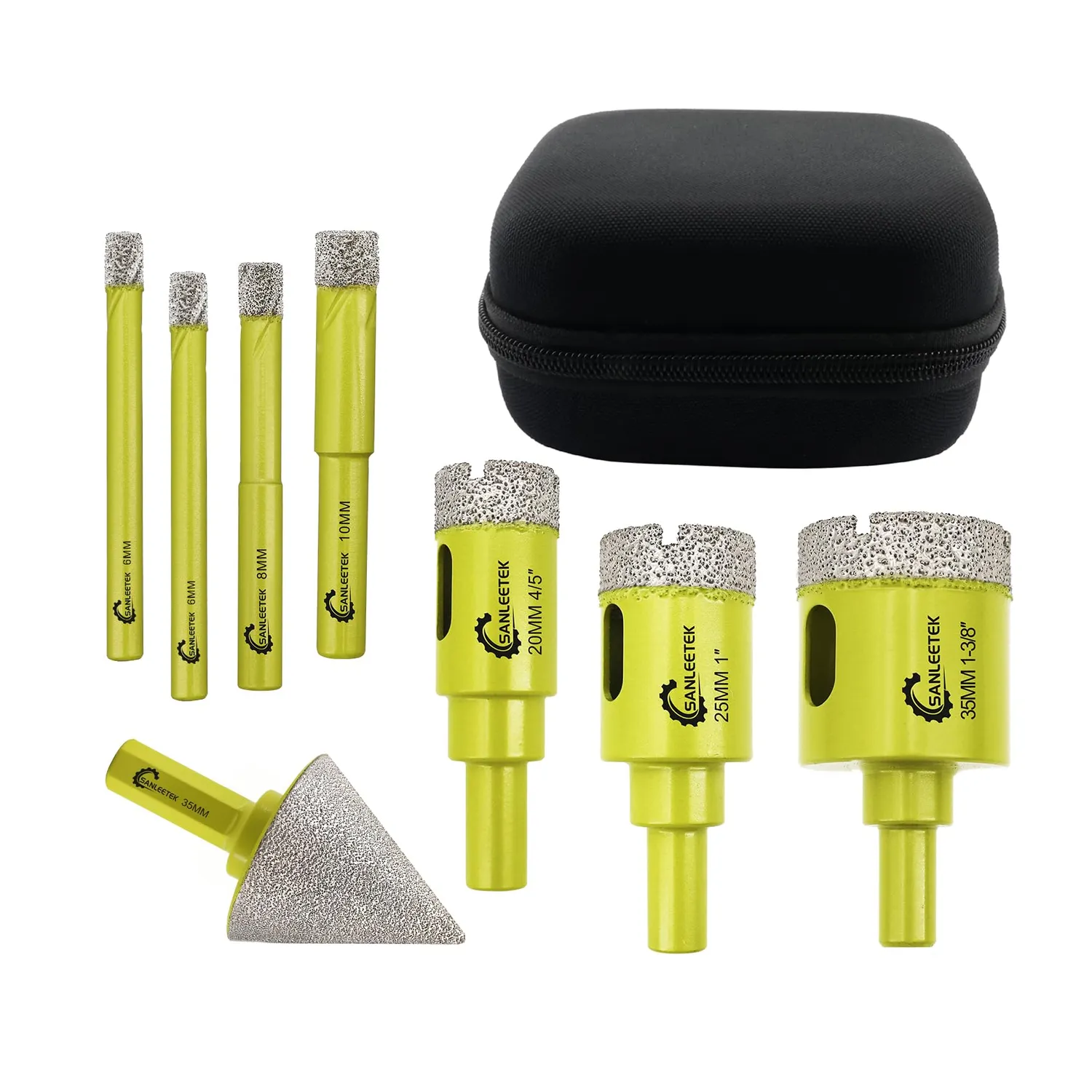 Sanleetek punte diamantate gres M14 Set 6 pezzi