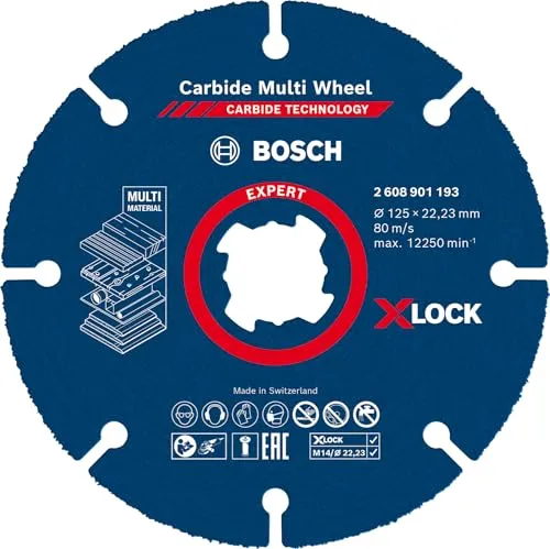 Bosch Expert Carbide Multi Wheel disco da taglio 125 mm multimateriale