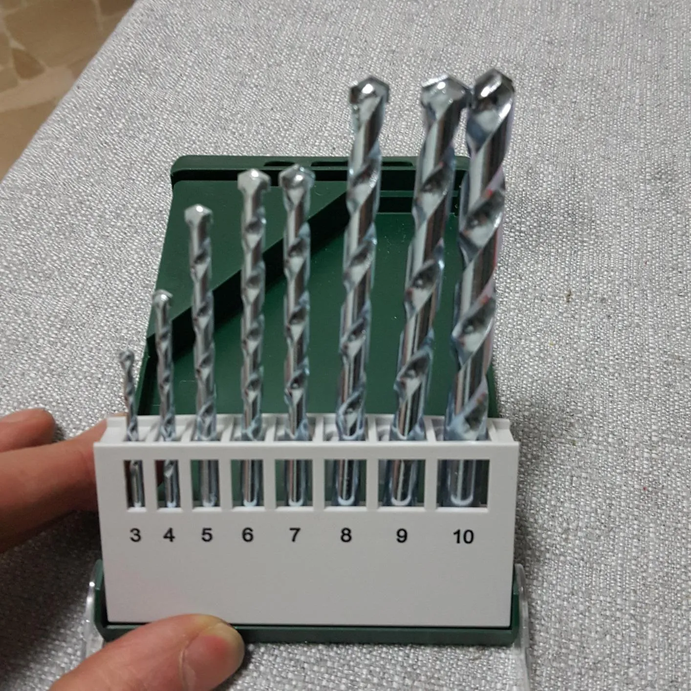 Bosch Set 8 punte muro 3-10 mm per pietra