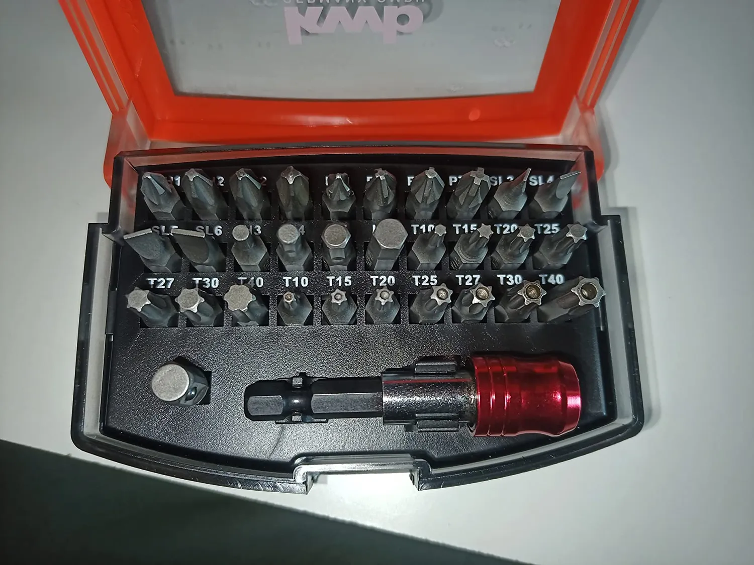 KWB 118490 set inserti 32 pezzi CrV magnetico