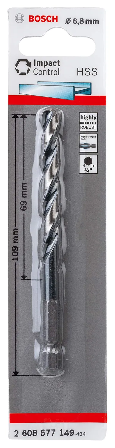 Bosch Impact Control punta HSS metallo 8x117 mm